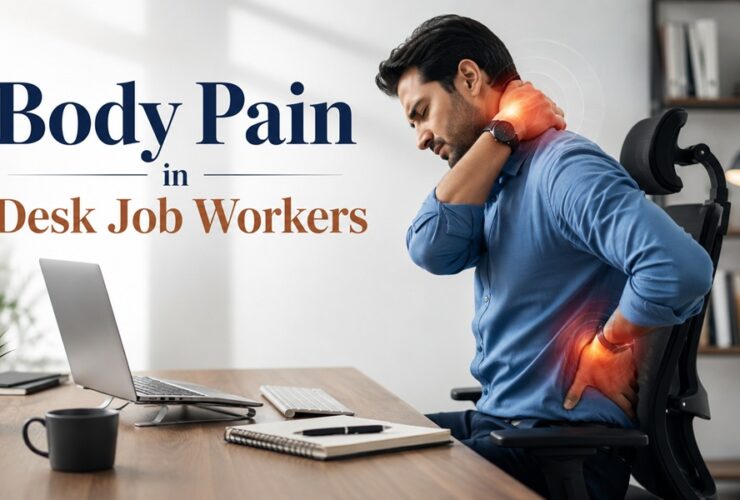 body pain in desk job workers