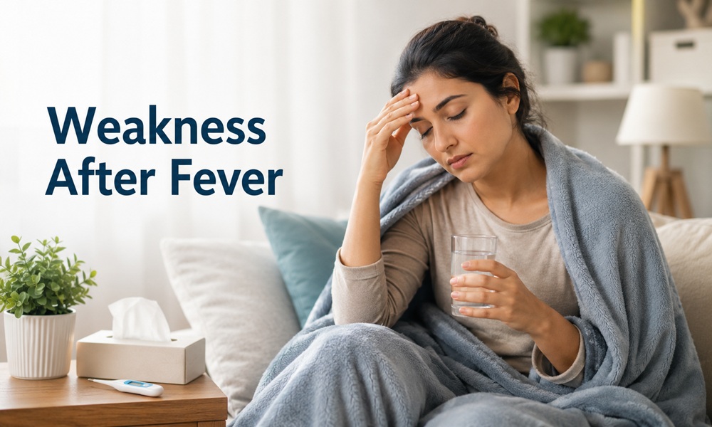 weakness after fever