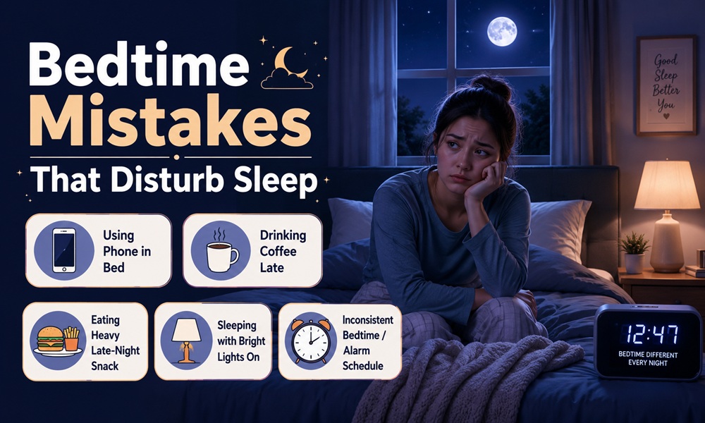 bedtime mistakes that disturb sleep